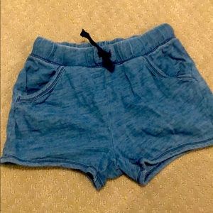 Girls denim wash cloth shorts